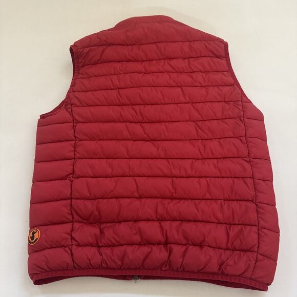 Save The Duck Puffer Vest Mens Small Ultra Light Full Zip Red Outdoors Gorpcore - Picture 2 of 10